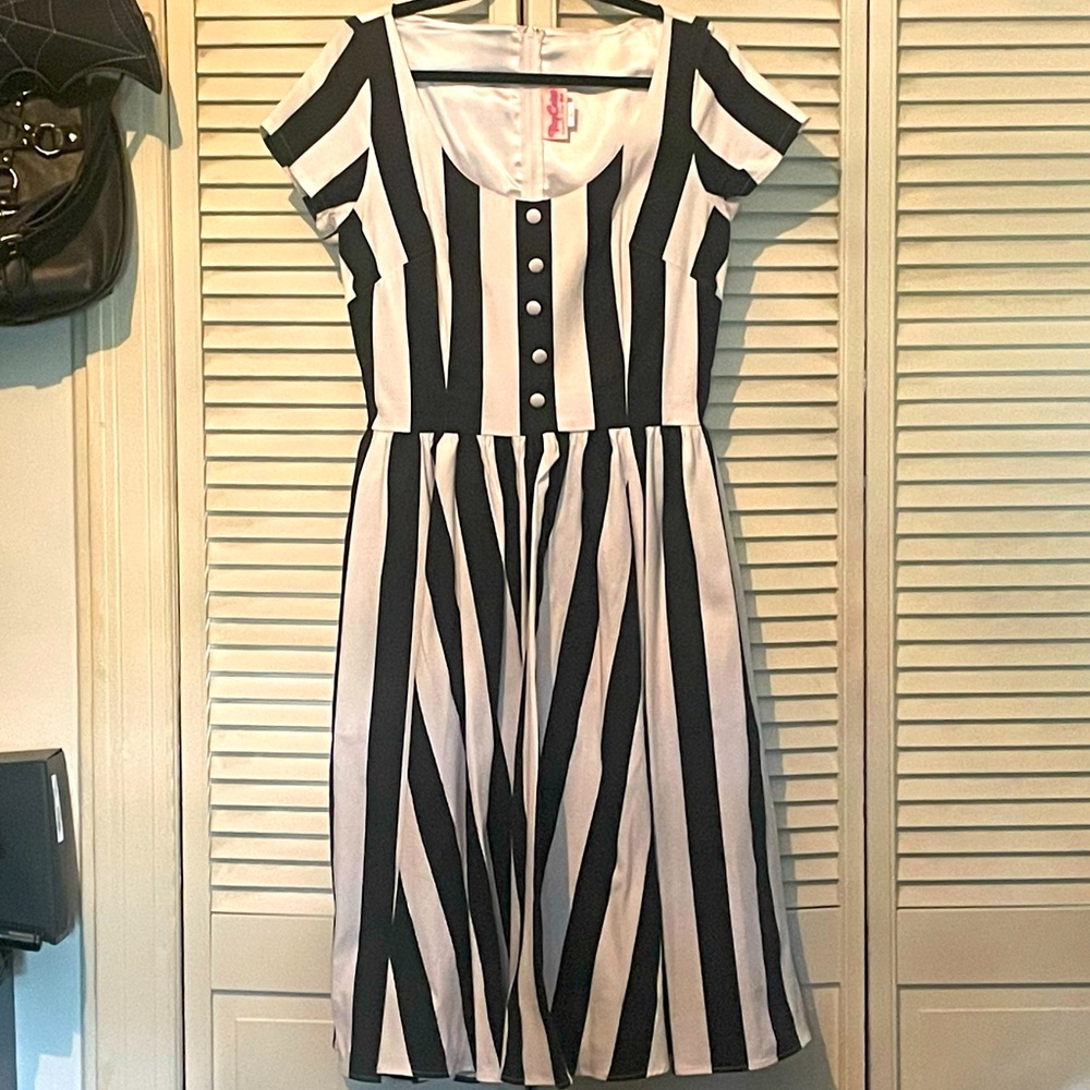 Black and White stripe dress
